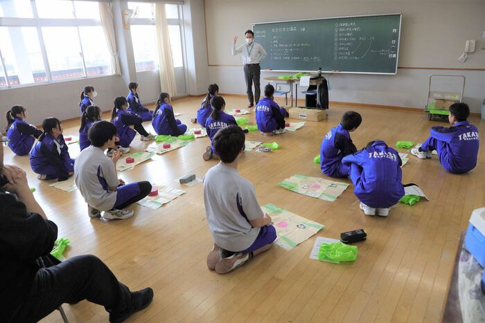 心肺蘇生法の体験を行いました。