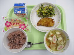 3年生最後の給食