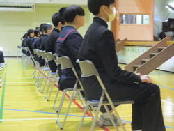 卒業式予行