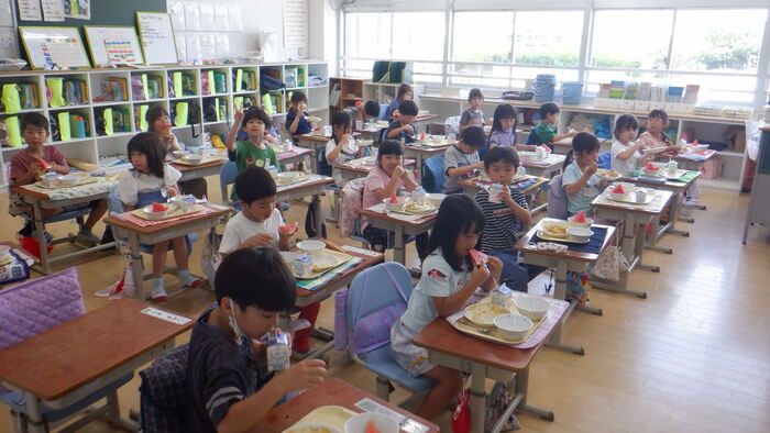1学期最後の給食