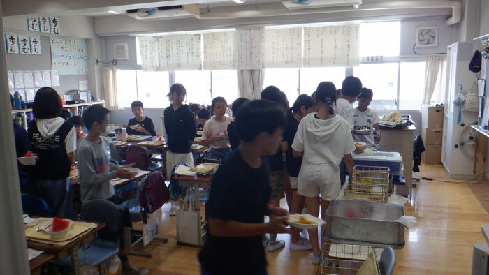 1学期最後の給食2