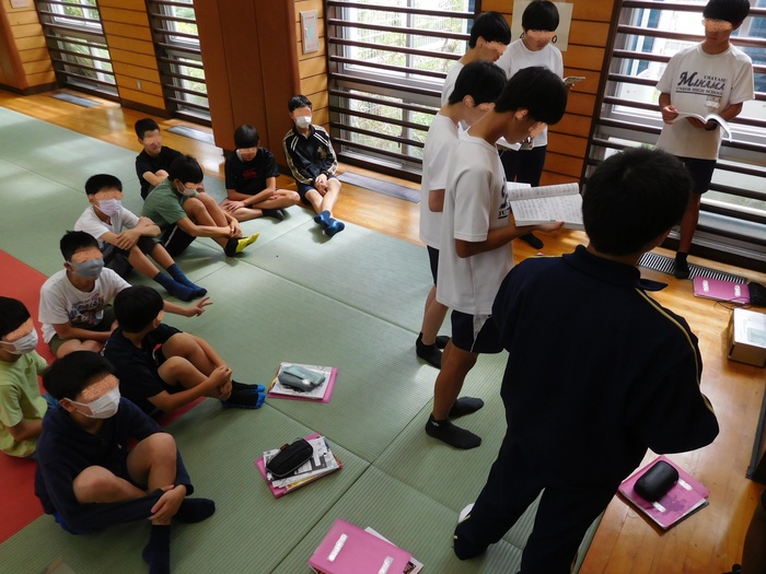 2025.09.19　6年生　美浜中学校の音楽授業を参観