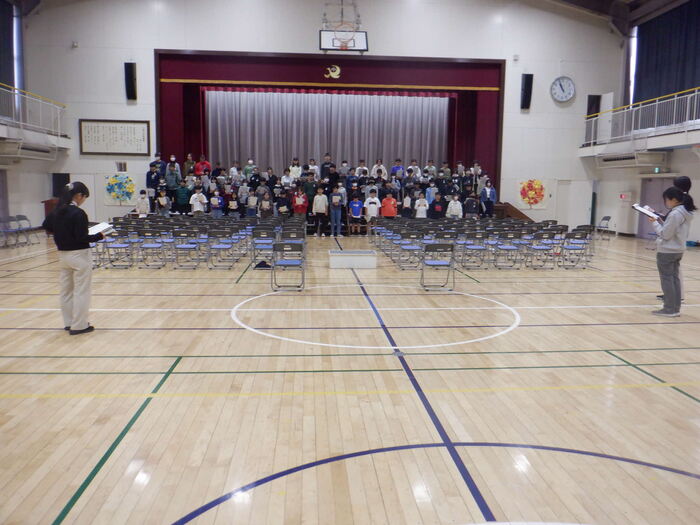 0304卒業式練習9日前