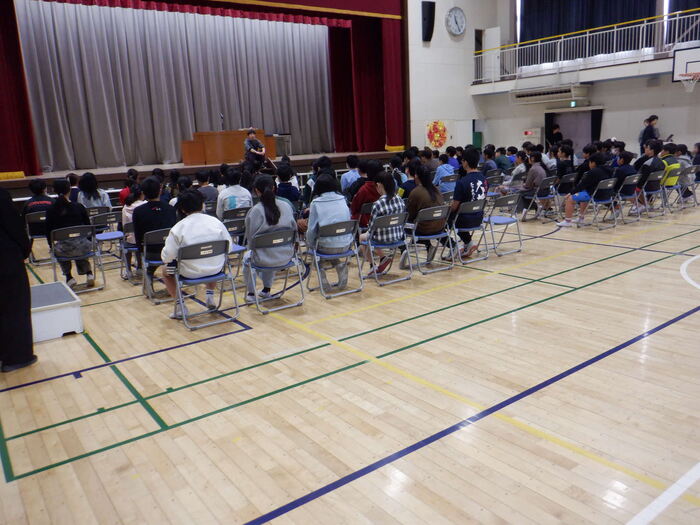 03116年生に学年主任から