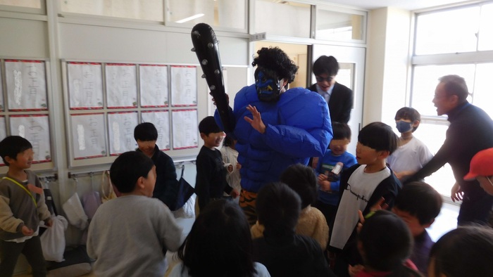 20260203　美浜南小に鬼が出た